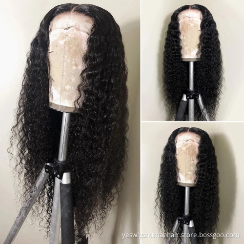 Wholesale Mink Virgin Brazilian Loose Deep Wave Lace Frontal Wig Natural Human Hair Cheap Hd Full Lace Front Wig For Black Women